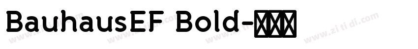 BauhausEF Bold字体转换